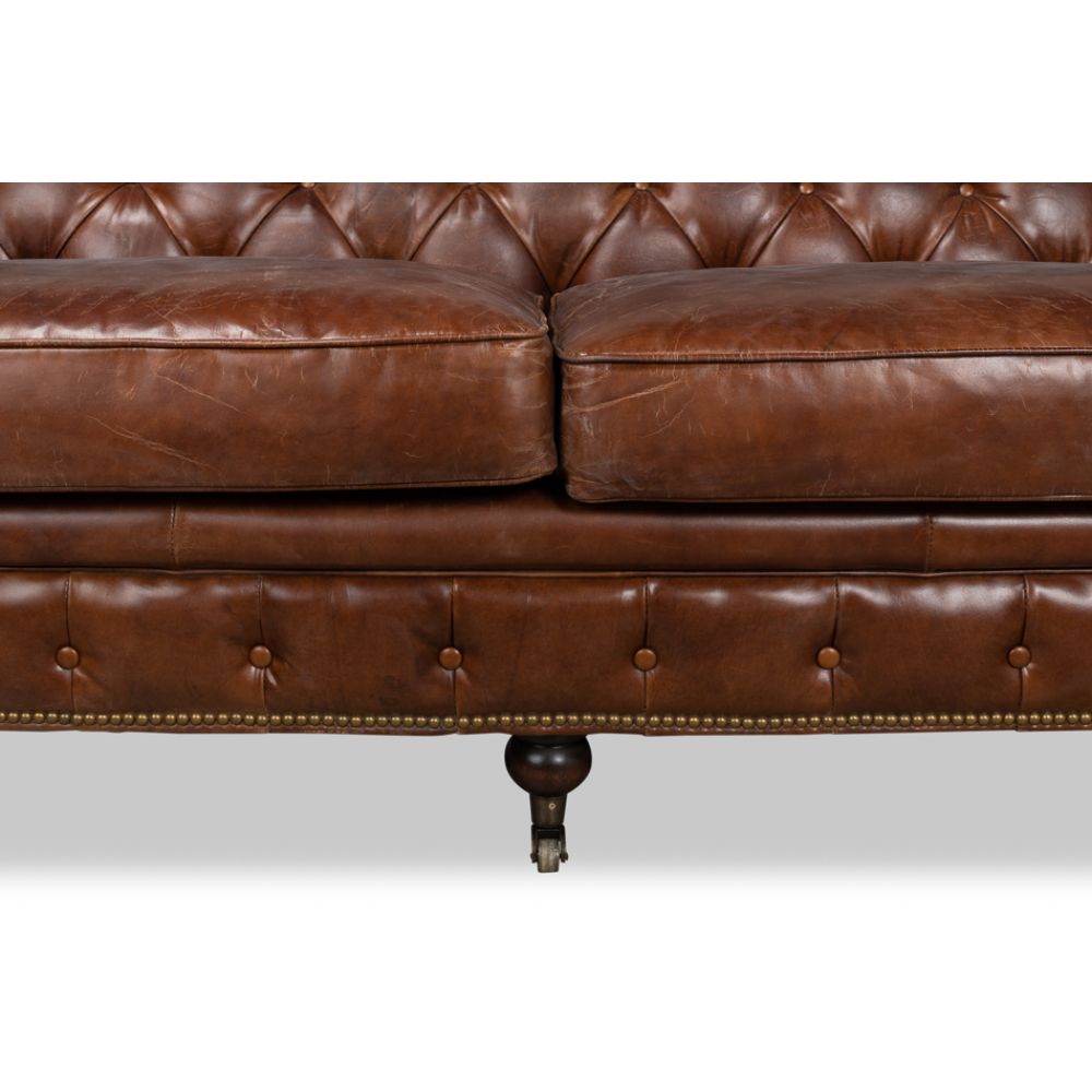 Castered Chesterfield Sofa