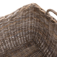 rattan kubu woven basket handles gray natural