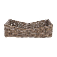 rattan kubu woven short basket handles gray natural 