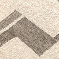 charcoal ivory contemporary textured wool area rug
