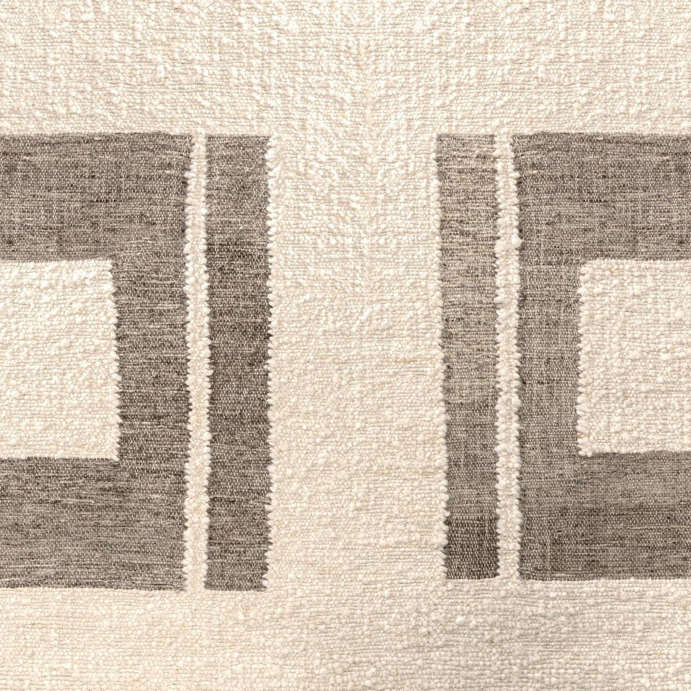 charcoal ivory contemporary textured wool area rug