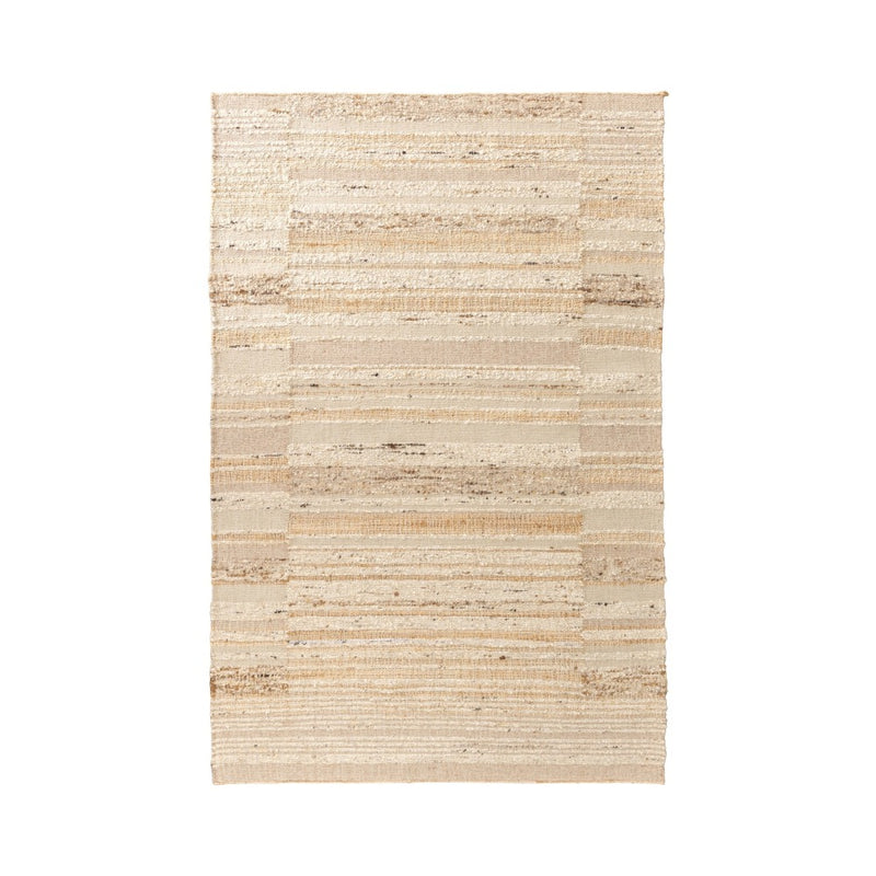 neutral stripes tan ivory area rug jute wool
