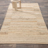 neutral stripes tan ivory area rug jute wool
