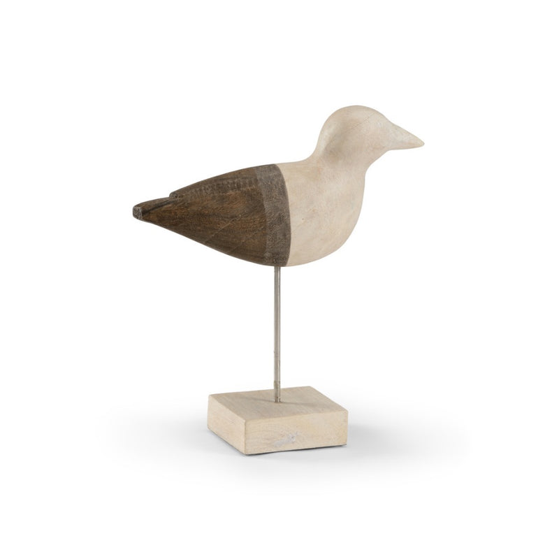 bird sculpture mango wood hand stained finish