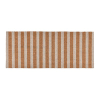 white natural striped door mat rectangle 