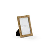 photo frame rectangle bamboo brass glass small
