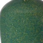 table lamp white shade ceramic base mossy green brass details