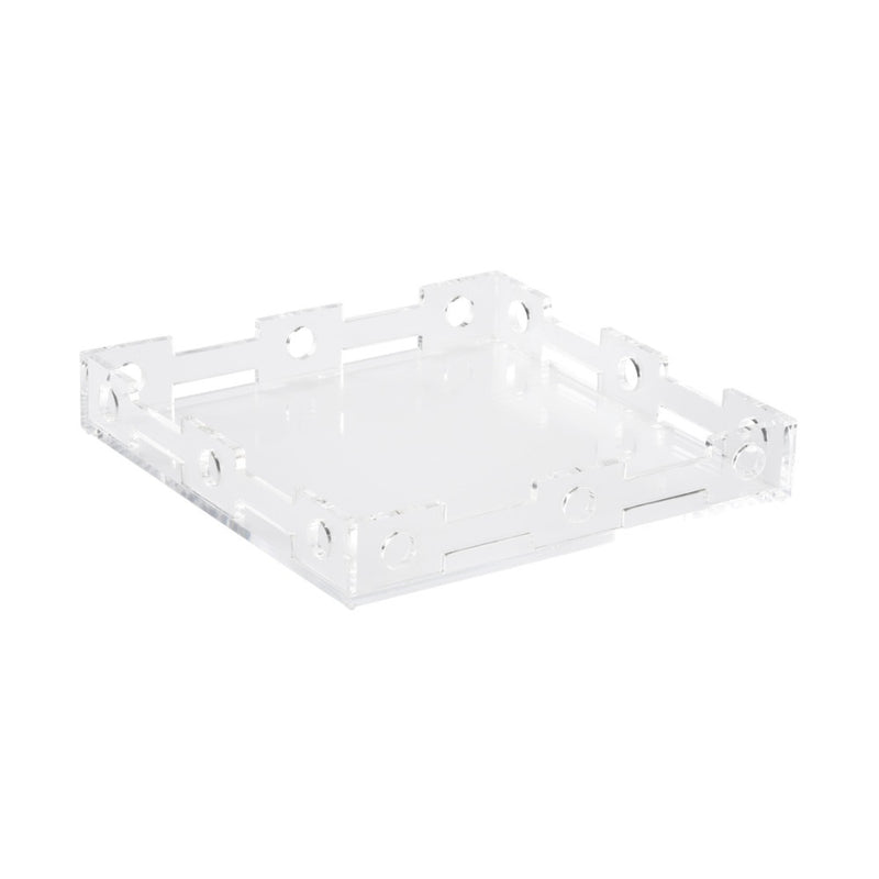 acrylic tray clear square decor