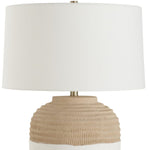 table lamp drum shade ceramic table lamp cream tan
