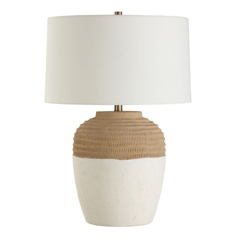 table lamp drum shade ceramic table lamp cream tan