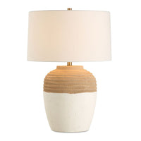 table lamp drum shade ceramic table lamp cream tan