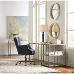 navy leather upholstery desk chair 5 casters