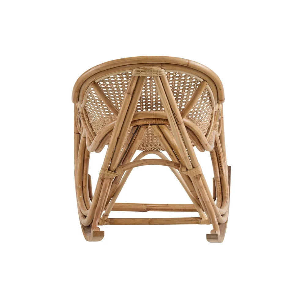 Wicker chair on a white background