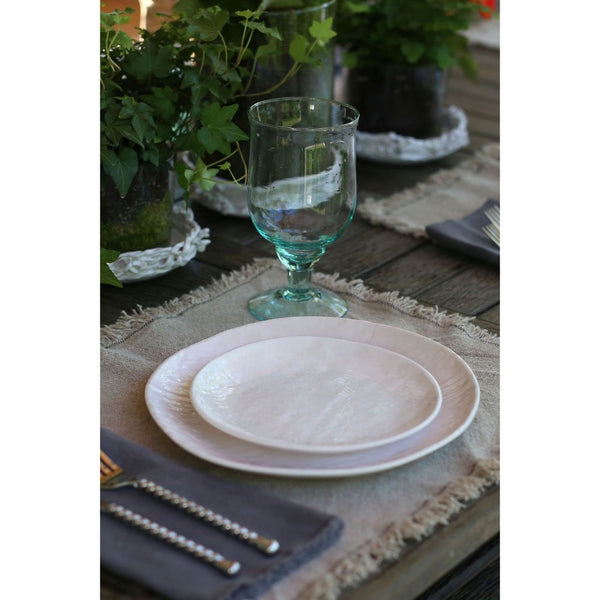 melamine weave dinner plate cream place setting