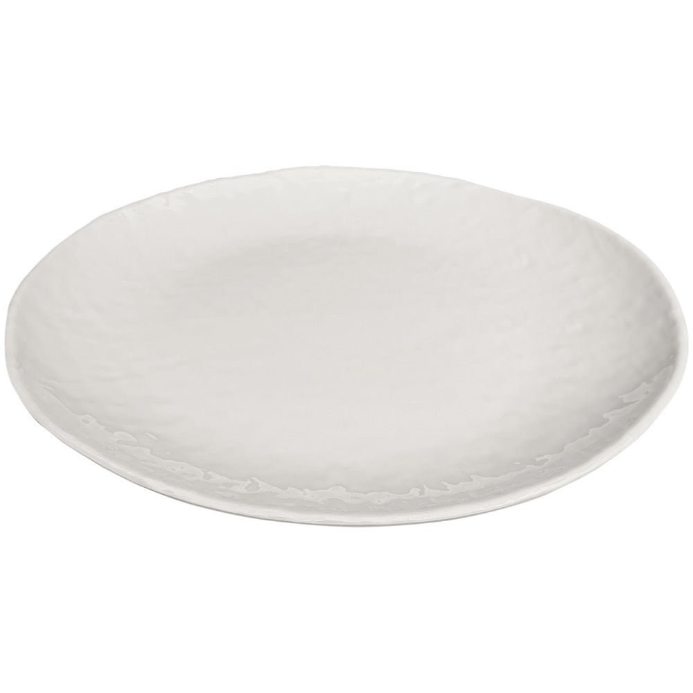 melamine weave dinner plate cream 