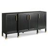 black gold sideboard wood drawers modern 