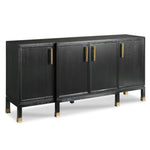 black gold sideboard wood drawers modern 