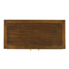 cabinet faux shagreen walnut edges brass accents