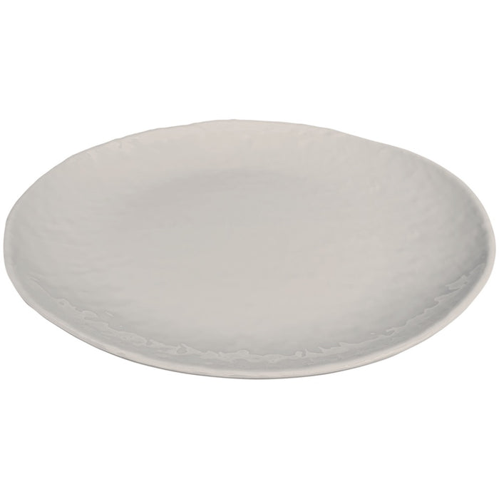 melamine weave dinner plate stone 