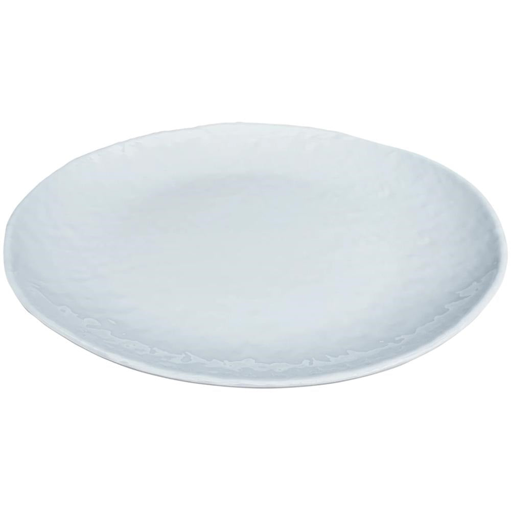 melamine weave dinner plate white 
