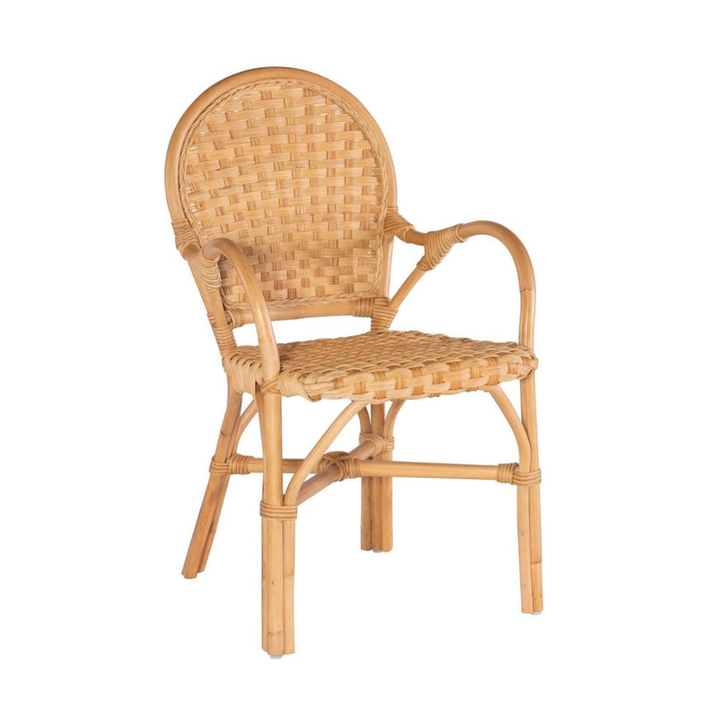 natural arm chair woven 