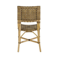 dining chair olive suede natural frame