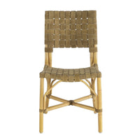 dining chair olive suede natural frame