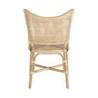 dining chair natural woven cane 