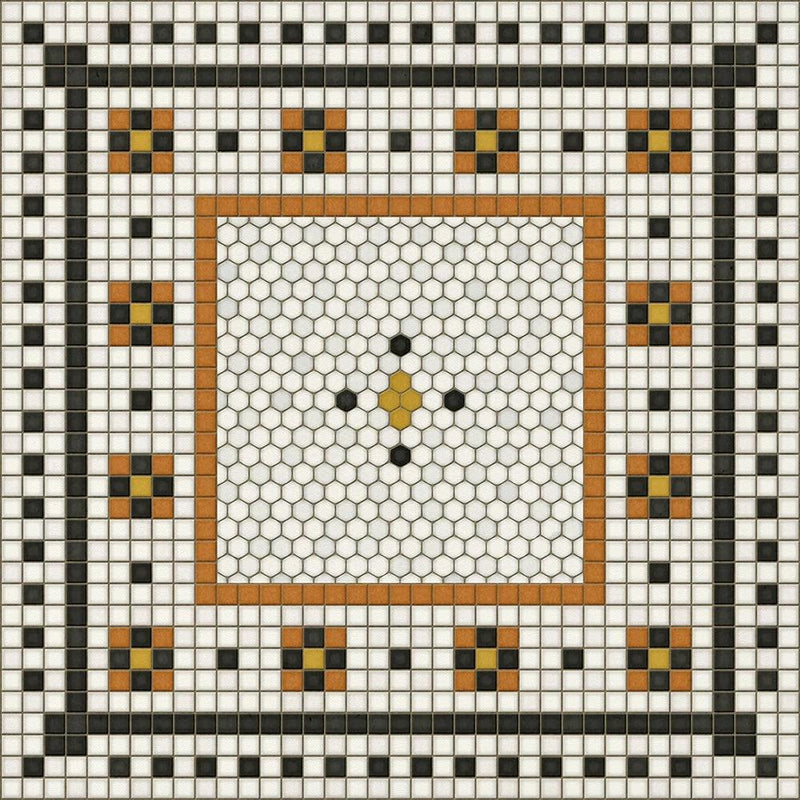 Rawson Street Vinyl Floorcloth (size options)