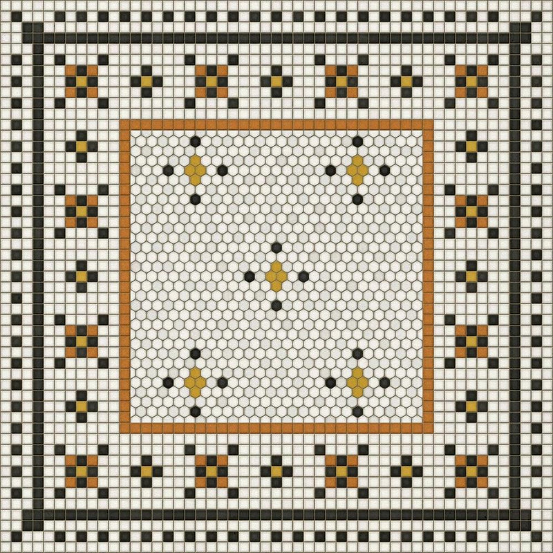 Rawson Street Vinyl Floorcloth (size options)