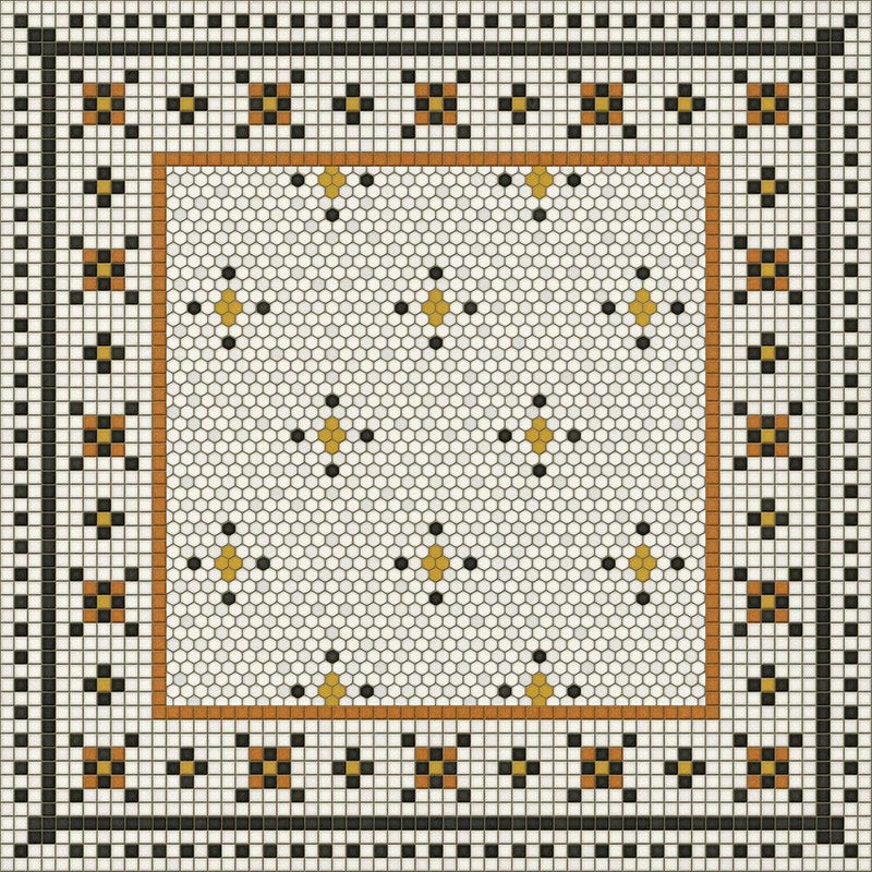 Rawson Street Vinyl Floorcloth (size options)