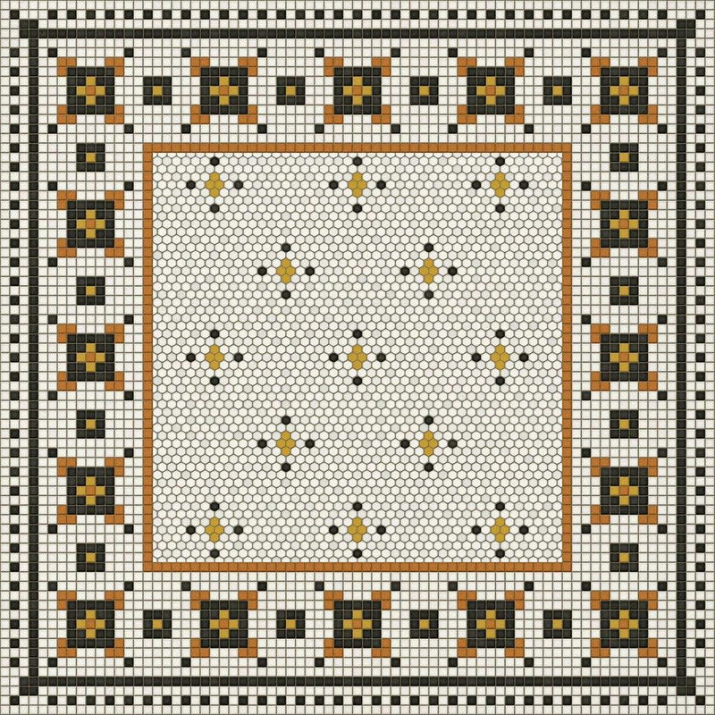 Rawson Street Vinyl Floorcloth (size options)