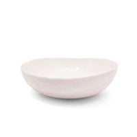 Always Relish Weave Cream Melamine Serving Bowls (set of 2) with smooth, slightly uneven rims.