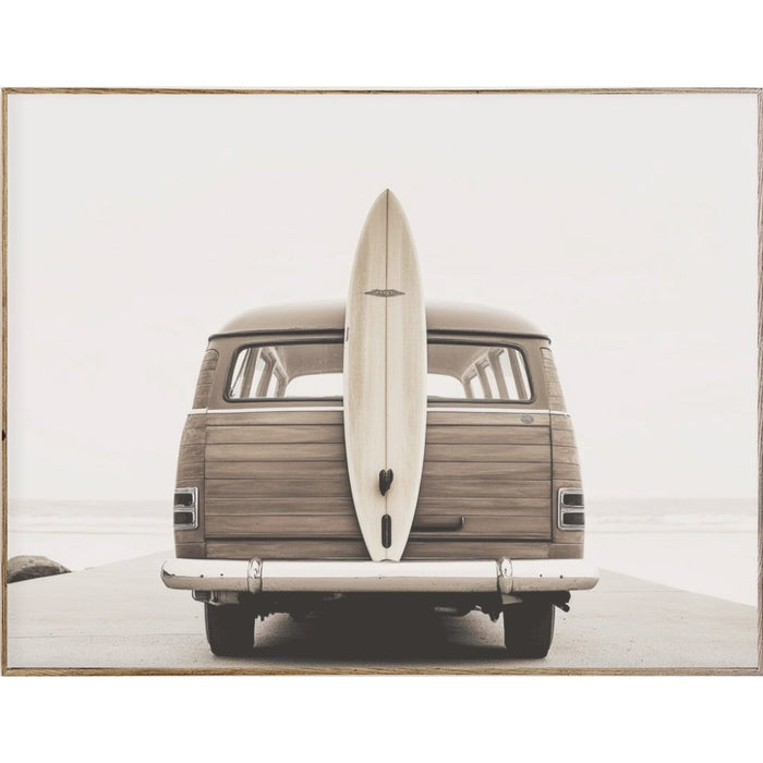 thin frame canvas artwork woody surf 