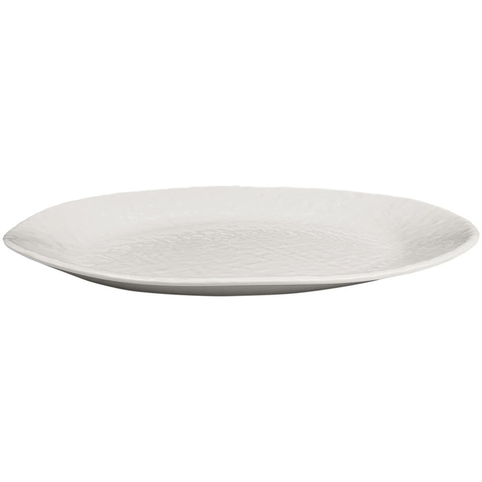 melamine stone weave pattern oval serving platter 