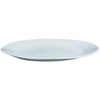 melamine white weave pattern oval serving platter 