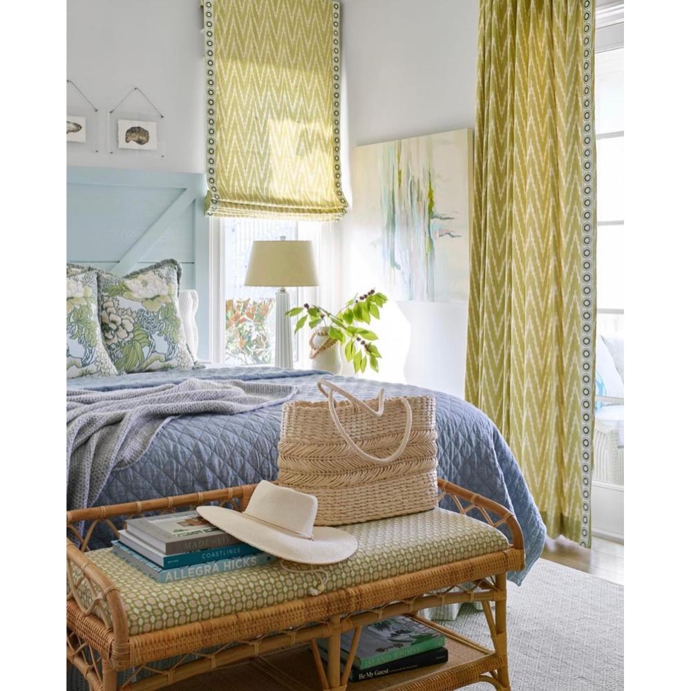 natural cream bench cushioned seat rattan curved leg