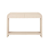cream console drawers rounded corners