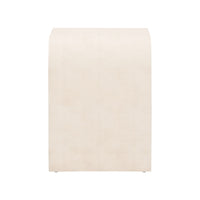 bedside side table wood cream one drawer rounded corner