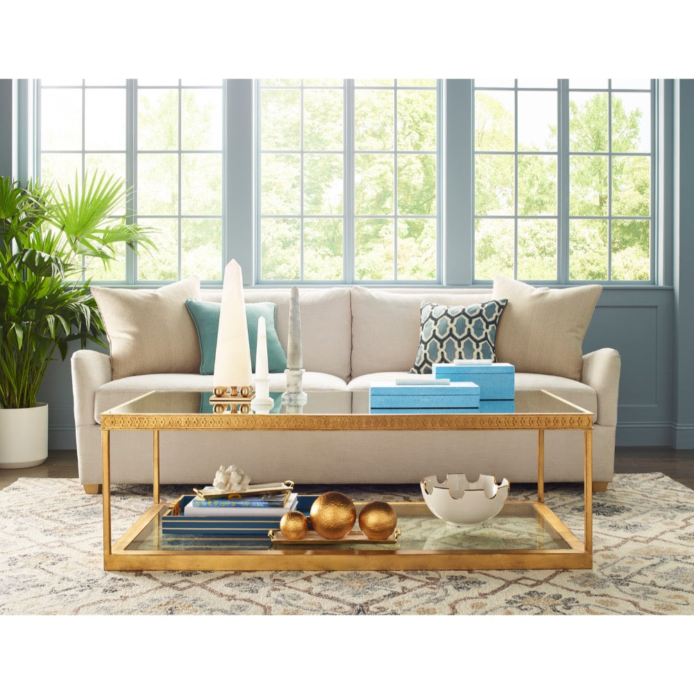 decorative accent hammered gold leaf ball round small