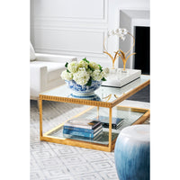 orchid on stand square base iron porcelain