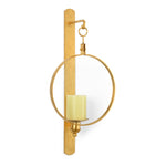 antique gold clear glass accent hanging sconce 