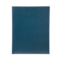hand wrapped glass cloth rectangle mirror blue