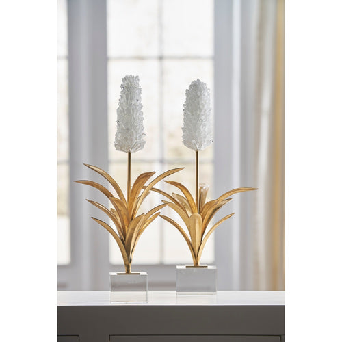 white crystal iron hyacinth metal crystal square base 
