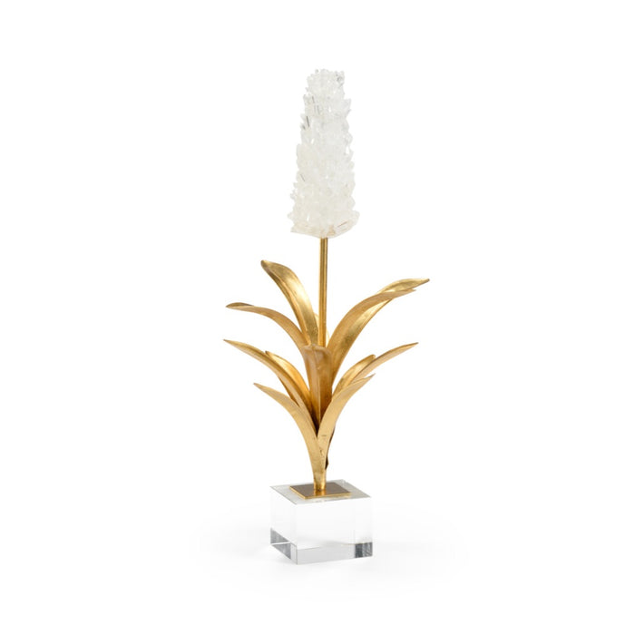 white crystal iron hyacinth metal crystal square base 