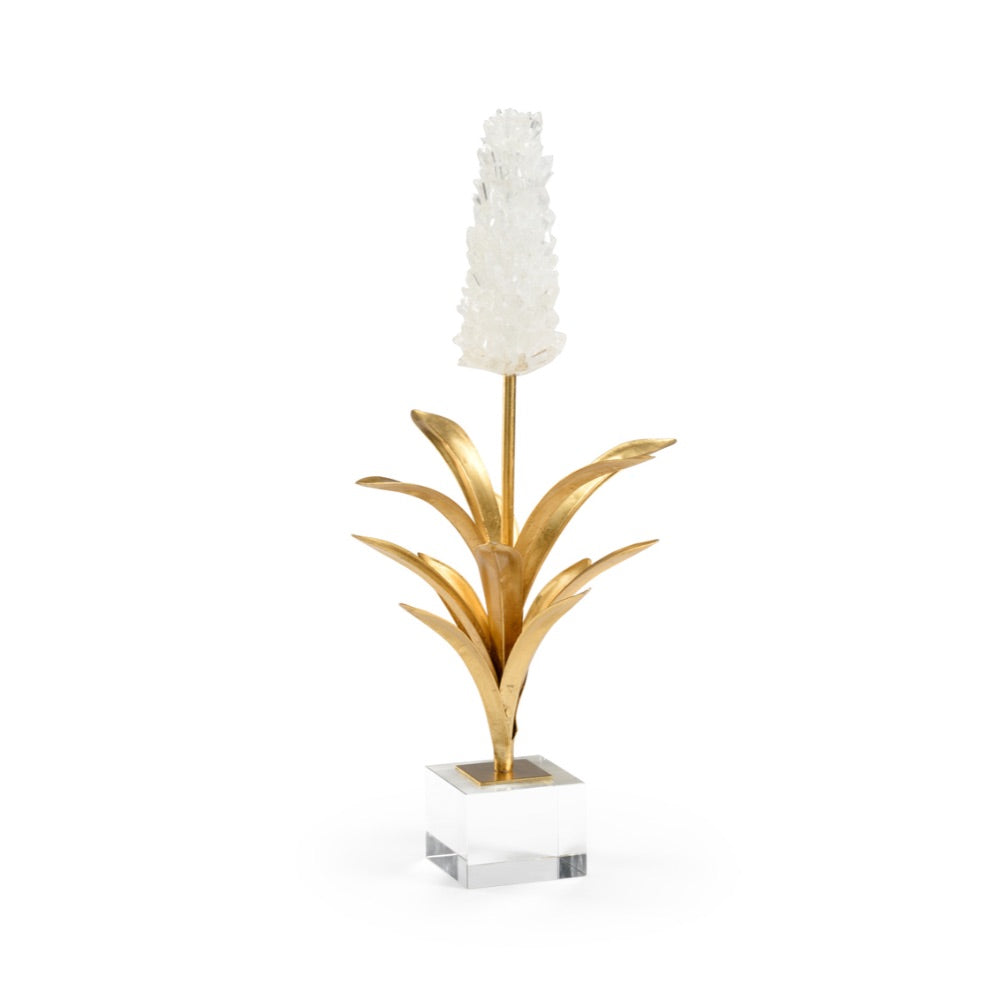 white crystal iron hyacinth metal crystal square base 