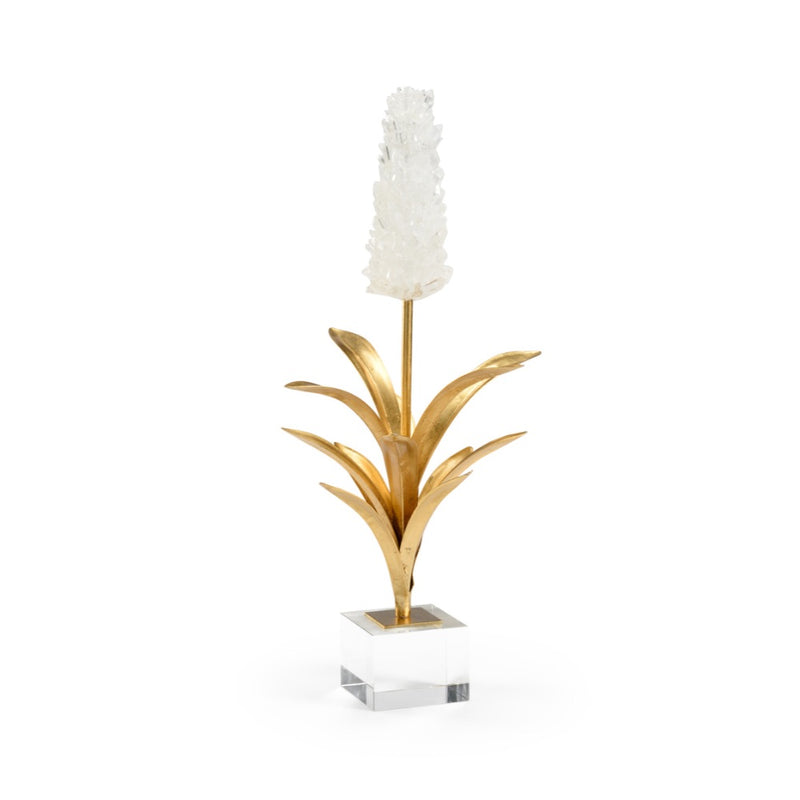 white crystal iron hyacinth metal crystal square base 