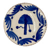 Abigails Casa Nuno Blue Palm Dinner Plates (set of 2) feature blue abstract and geometric designs inspired by Majolica.