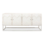 white wash aztec sideboard on stand