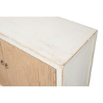 cabinet 4-doors white washed natural pine wood long transitional storage interior shelf